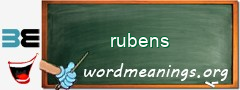 WordMeaning blackboard for rubens